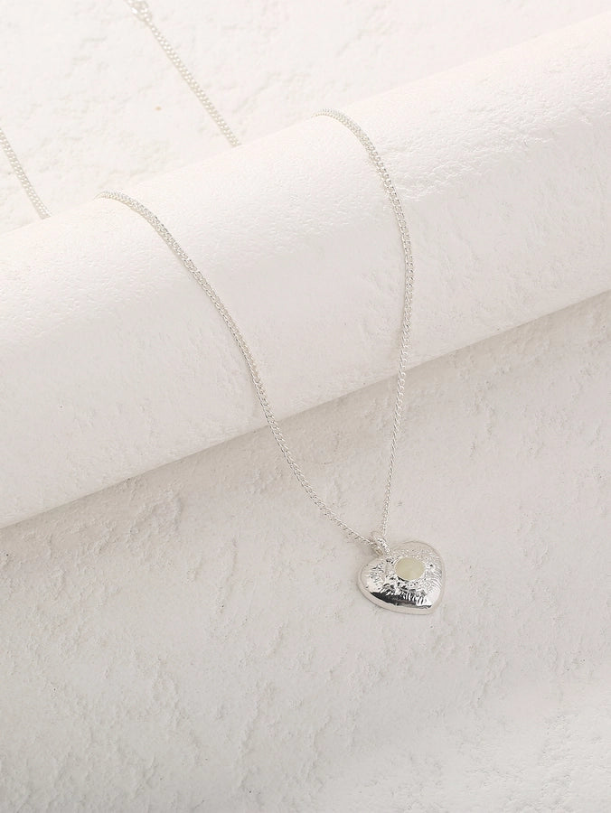 Novelty Simple Style Streetwear Star Moon Heart Shape Zinc alloy  Pendant Necklace