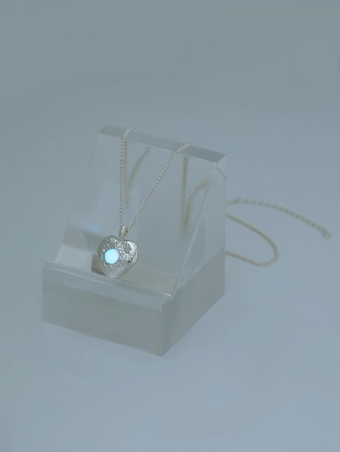 Novelty Simple Style Streetwear Star Moon Heart Shape Zinc alloy  Pendant Necklace
