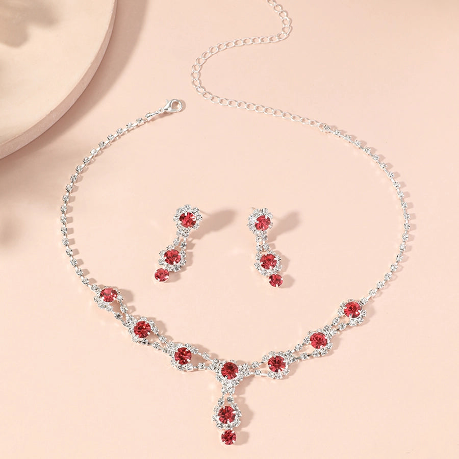 Elegant Luxurious Queen Geometric Alloy Rhinestones Silver Plated Women's