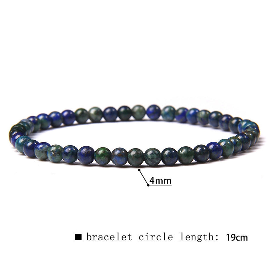 simple style marble natural stone beaded bracelets