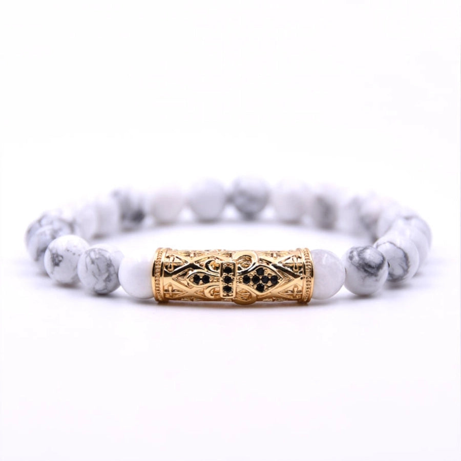 Fashion Skull natural stone No Inlaid Bracelets In Bulk