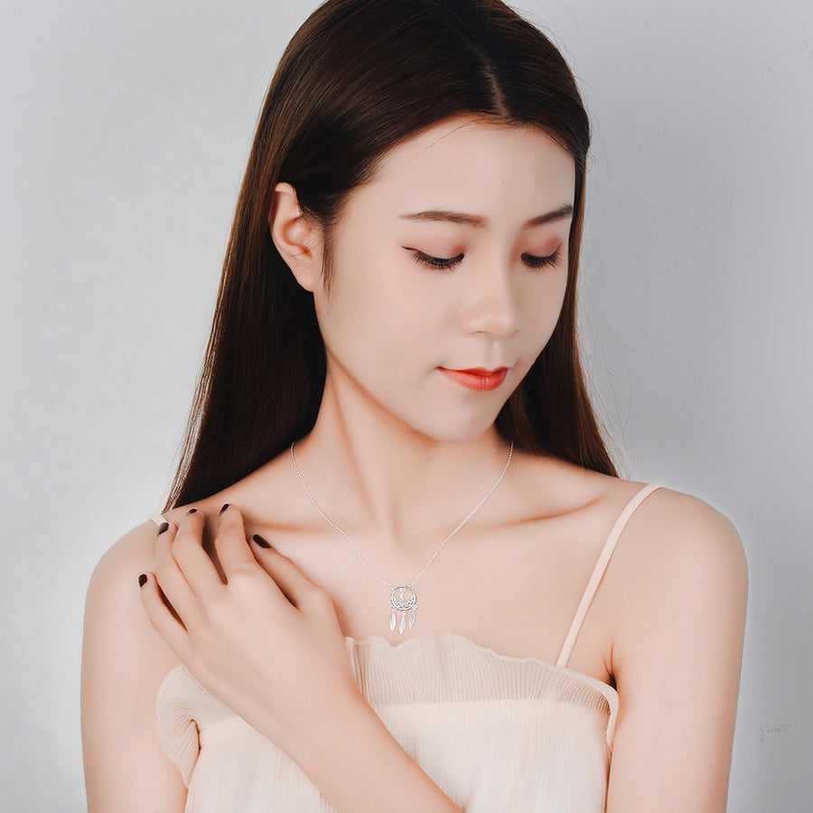 Copper Gold Plated Plating Leaf Pendant Necklace