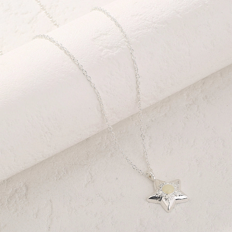 Novelty Simple Style Streetwear Star Moon Heart Shape Zinc alloy  Pendant Necklace