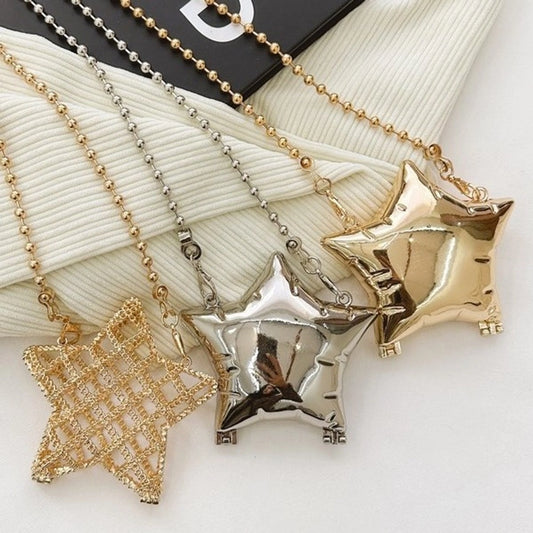 Women's Mini Arylic Star Streetwear Pentagram Magnetic Buckle Crossbody Bag