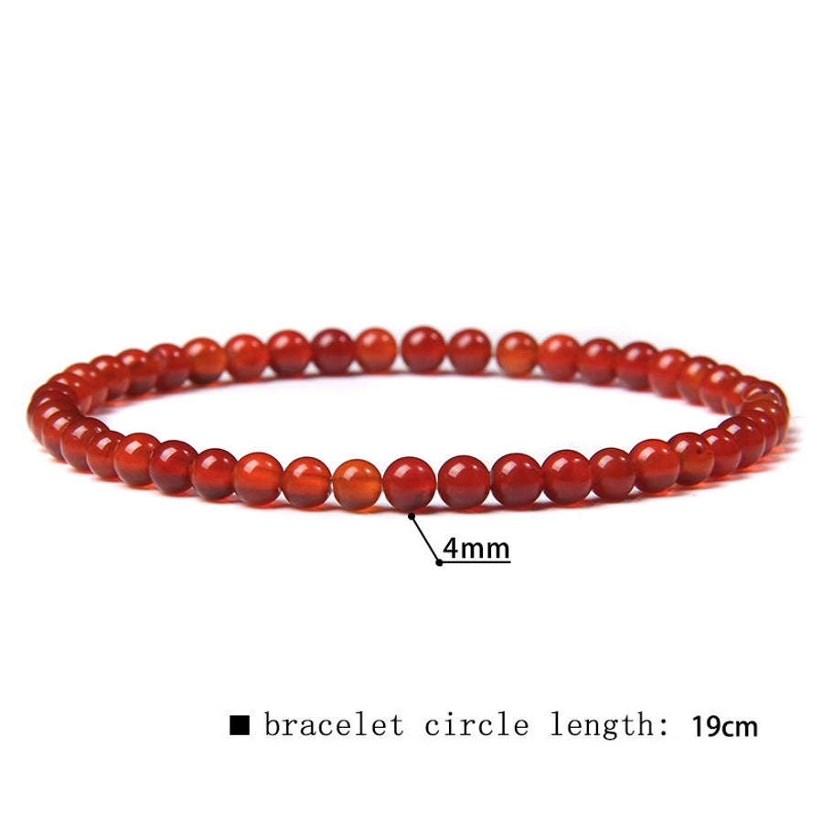 simple style marble natural stone beaded bracelets