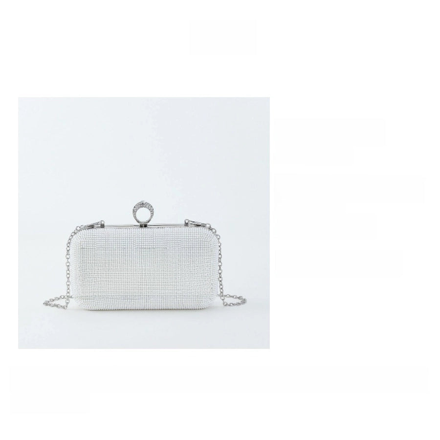 MRS English BRIDE letter rhinestone Pearl evening bag wedding wedding banquet clutch evening bag