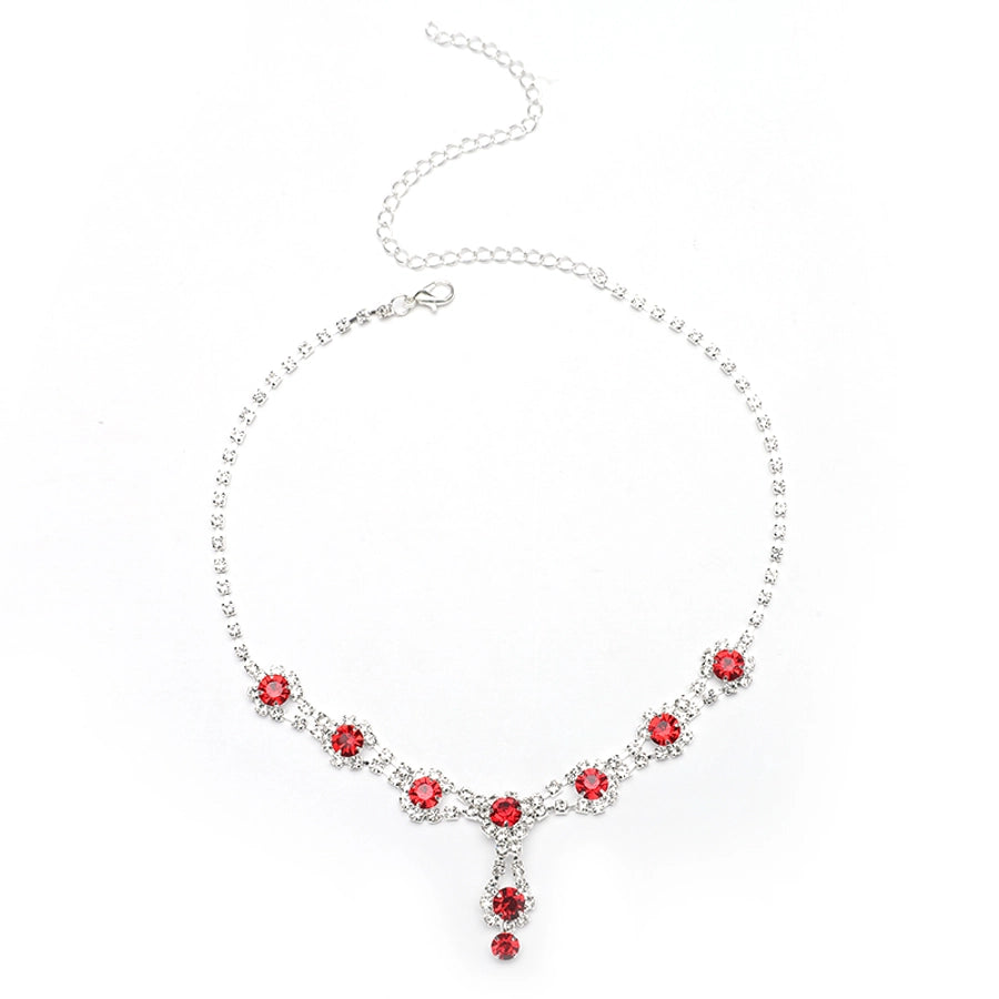 Elegant Luxurious Queen Geometric Alloy Rhinestones Silver Plated Women's