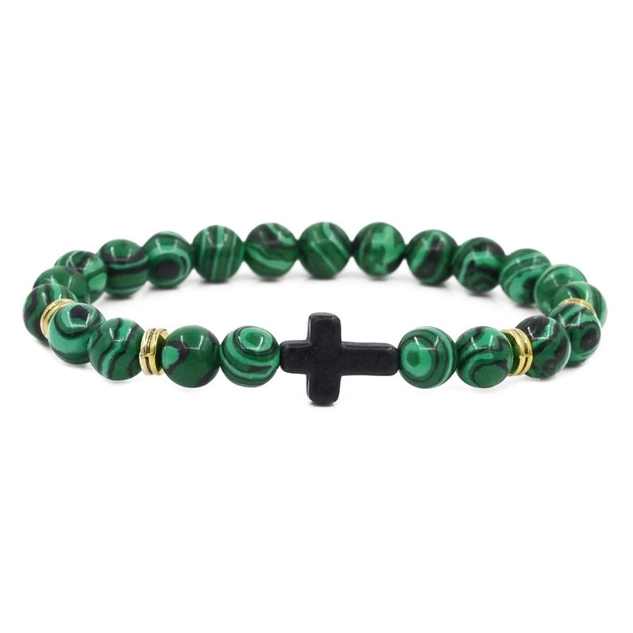 alloy fashion cross bracelet  (red pine) nhyl0582-red-pine