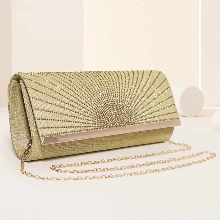 Women's black evening bag fashion clutch high-end banquet party banquet hot rhinestone evening bag bridesmaid bag