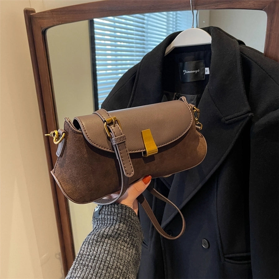 Autumn Winter Retro Bag 2024 New Fashion Underarm Bag Simple Women's Bag Casual Western Style Elegant Messenger Bag
