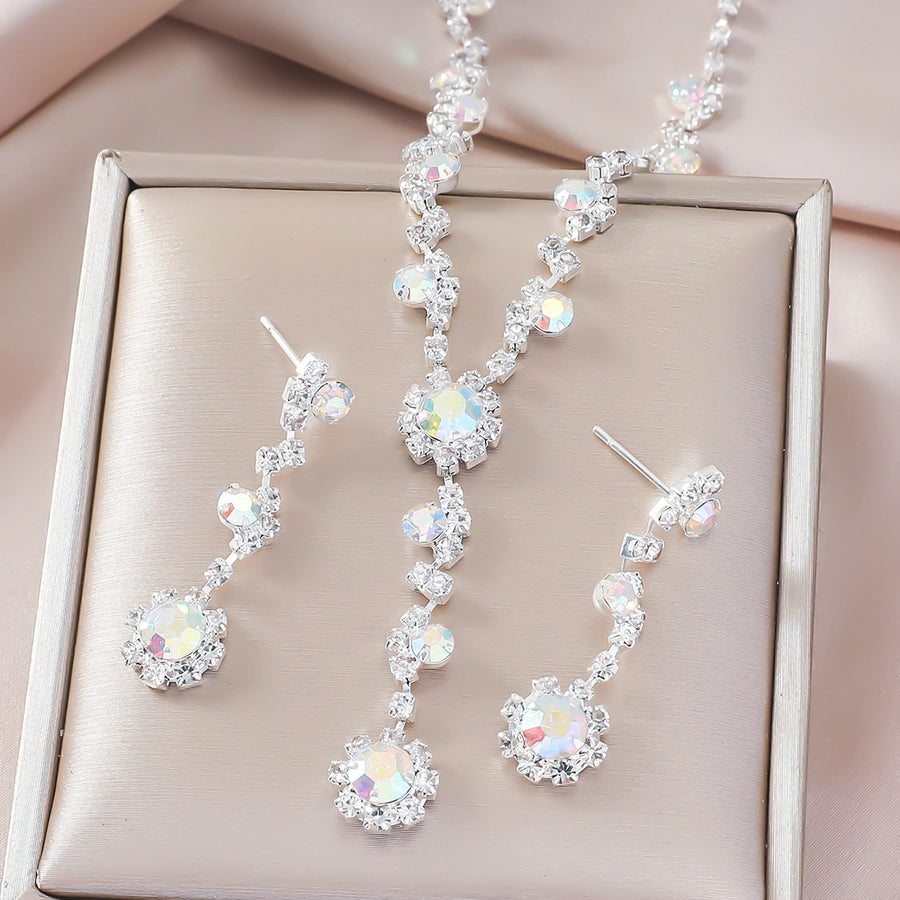 Queen Shiny Geometric Alloy Tassel Rhinestones Gold Plated Silver Plated Unisex