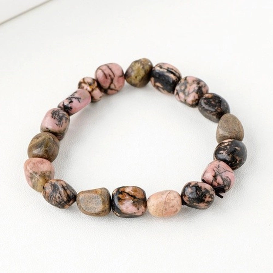 ethnic style geometric natural stone beaded bracelets
