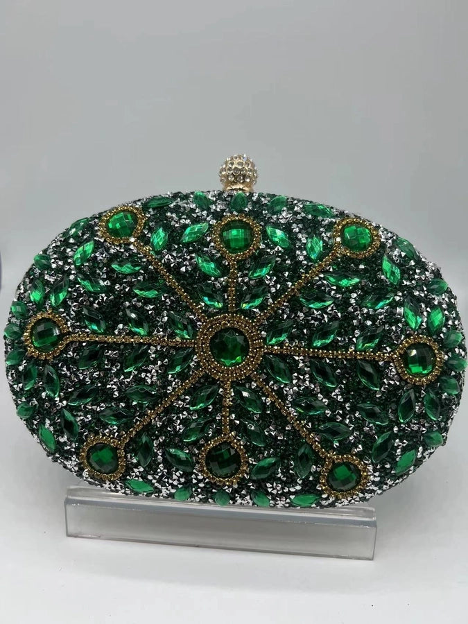 Sunflower Diamond-encrusted Dinner Bag Fashion Banquet Women's Clutch Bag Personality Dress Evening Bag