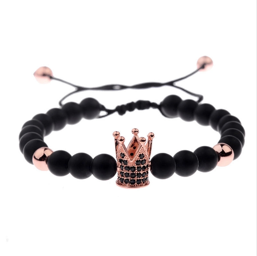 copper fashion bolso cesta bracelet  (white zirconium alloy) nhyl0572-white-zirconium-alloy
