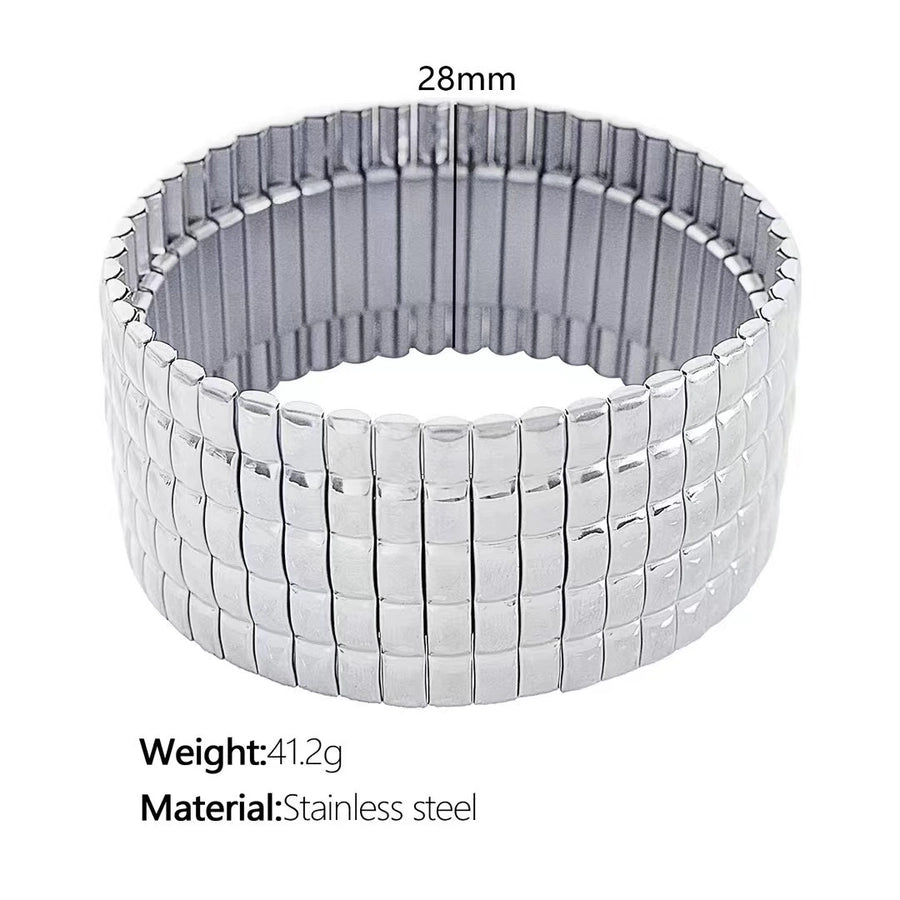 Casual Retro Star Heart Shape 304 Stainless Steel Zircon wristband In Bulk