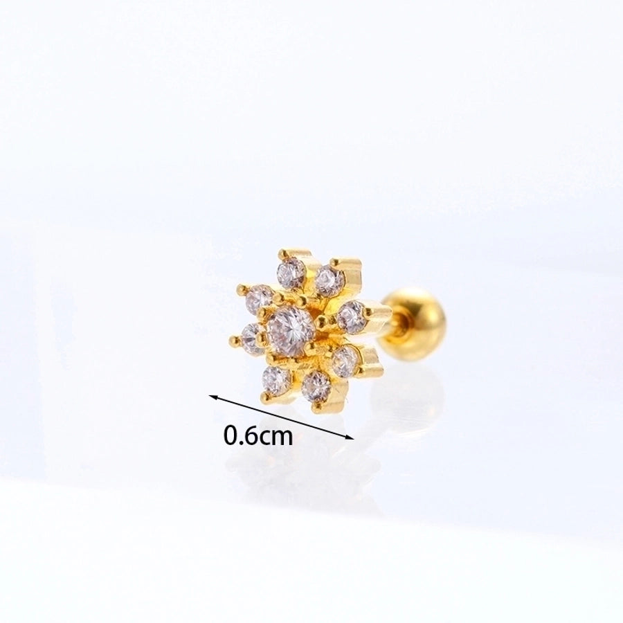 Ear Cartilage Rings & Studs Ethnic Style Animal 316L Stainless Steel  Copper