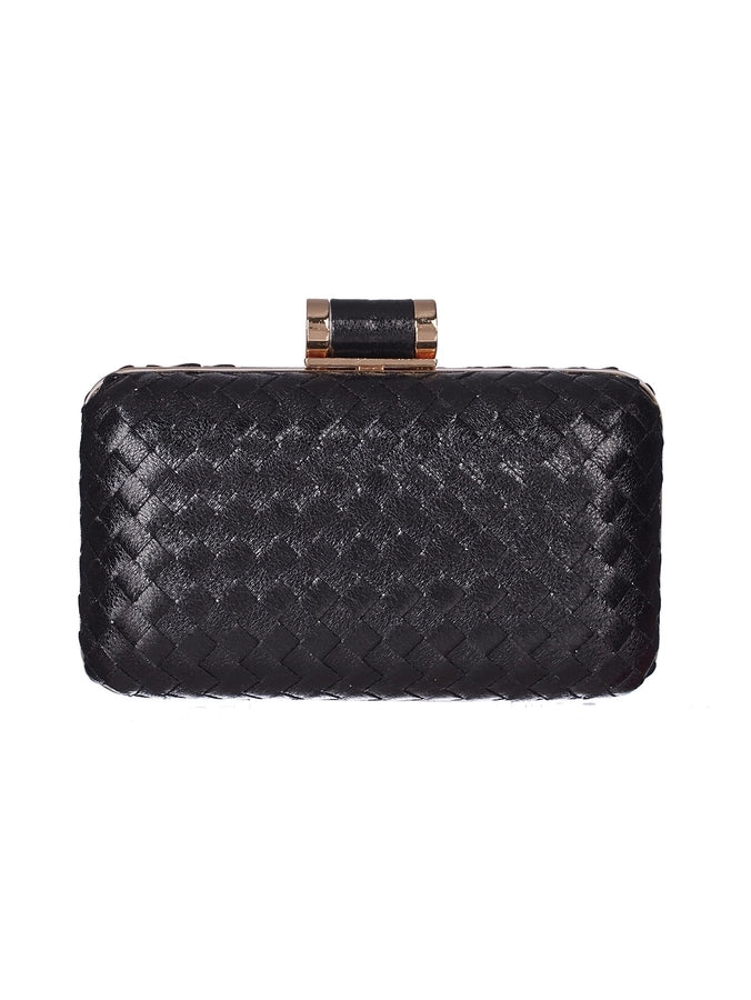 Pu Leather Solid Color Square Evening Bags