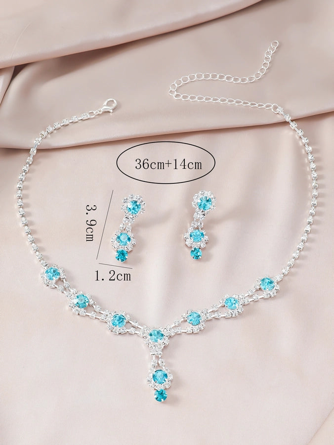 Elegant Luxurious Queen Geometric Alloy Rhinestones Silver Plated Women's