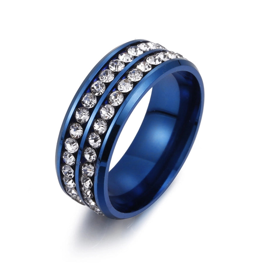 Jewelry Fashion Geometric 201 Stainless Steel Artificial Gemstones Gold Plated