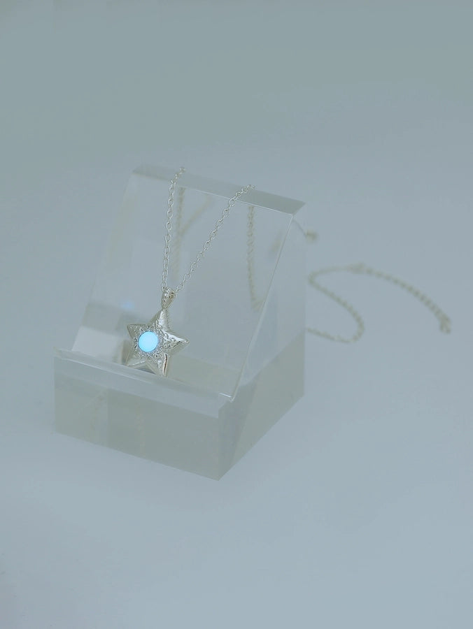 Novelty Simple Style Streetwear Star Moon Heart Shape Zinc alloy  Pendant Necklace