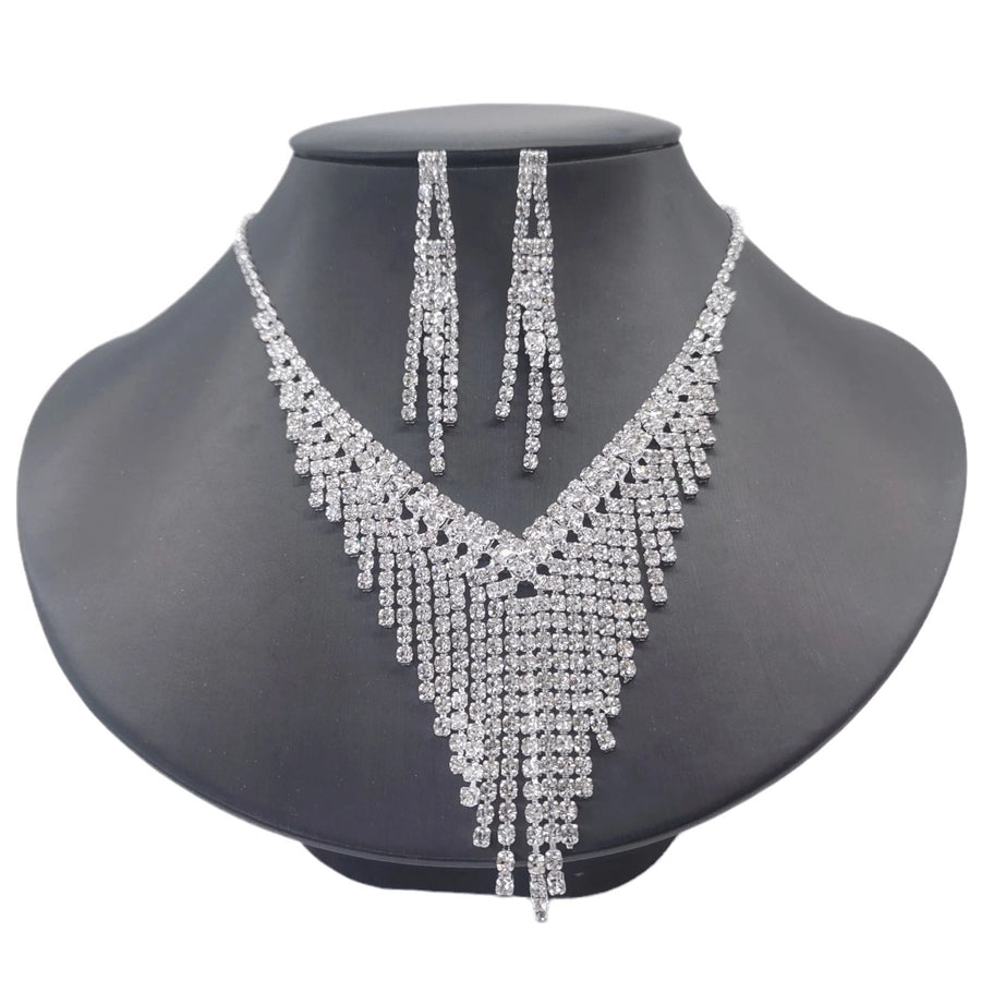 Bridal jewelry suit wedding necklace eardrops jewelry banquet dress accessories  women's wedding suit