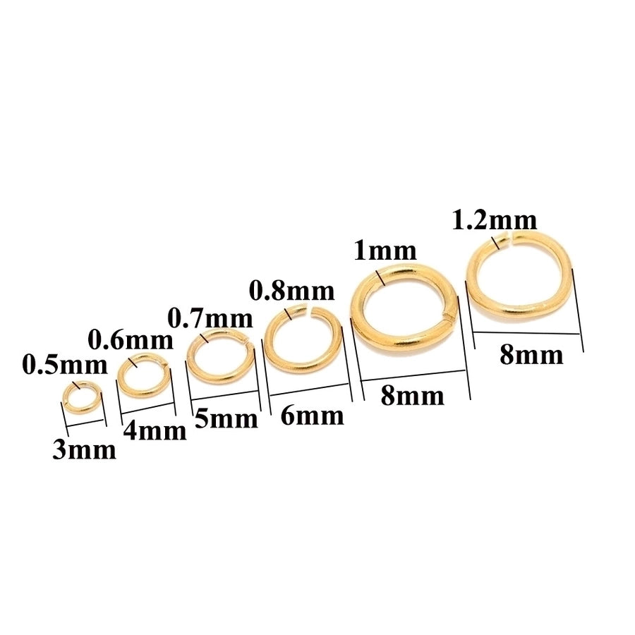 Stainless Steel Geometric Open Jump Rings
