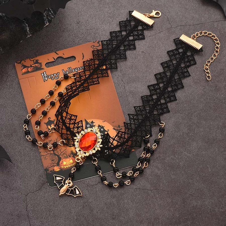 Hip-Hop Retro Bat Alloy  Pendant Necklace
