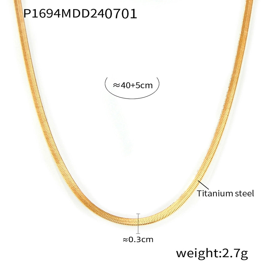 Best Seller in Europe and America Geometric Heart Shape Zircon Clavicle Necklace  Fashion New Stainless Steel 18K Gold Plating Temperament Necklace