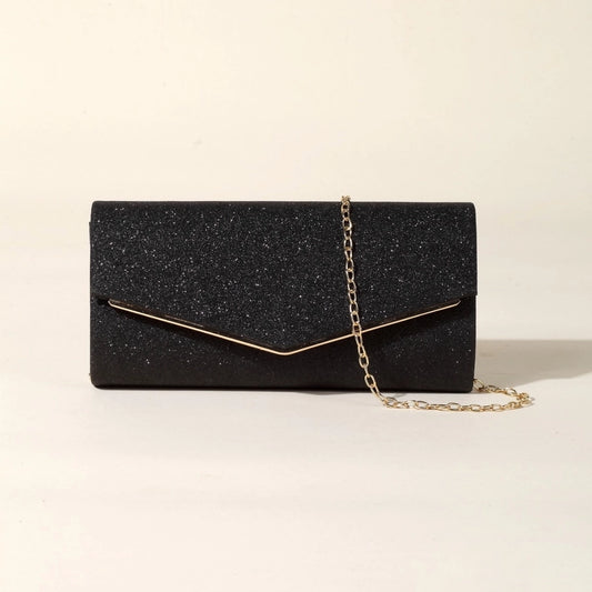 new    style women's evening bag flash material advanced niche messenger bag