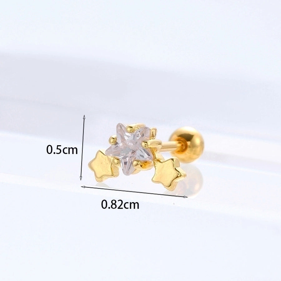 Ear Cartilage Rings & Studs Ethnic Style Animal 316L Stainless Steel  Copper