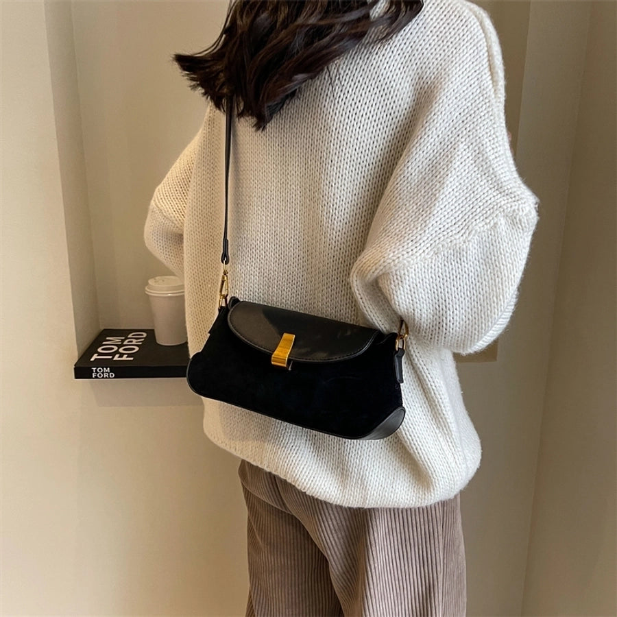Autumn Winter Retro Bag 2024 New Fashion Underarm Bag Simple Women's Bag Casual Western Style Elegant Messenger Bag