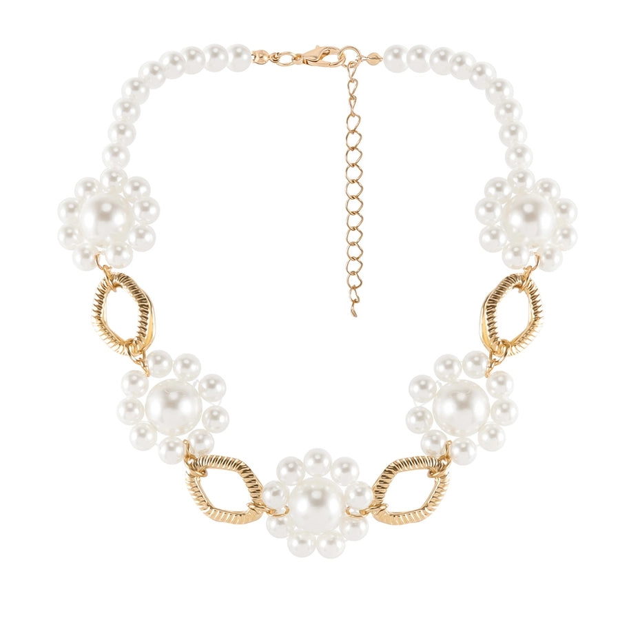 Elegant Retro Korean Style Round Plastic  Necklace