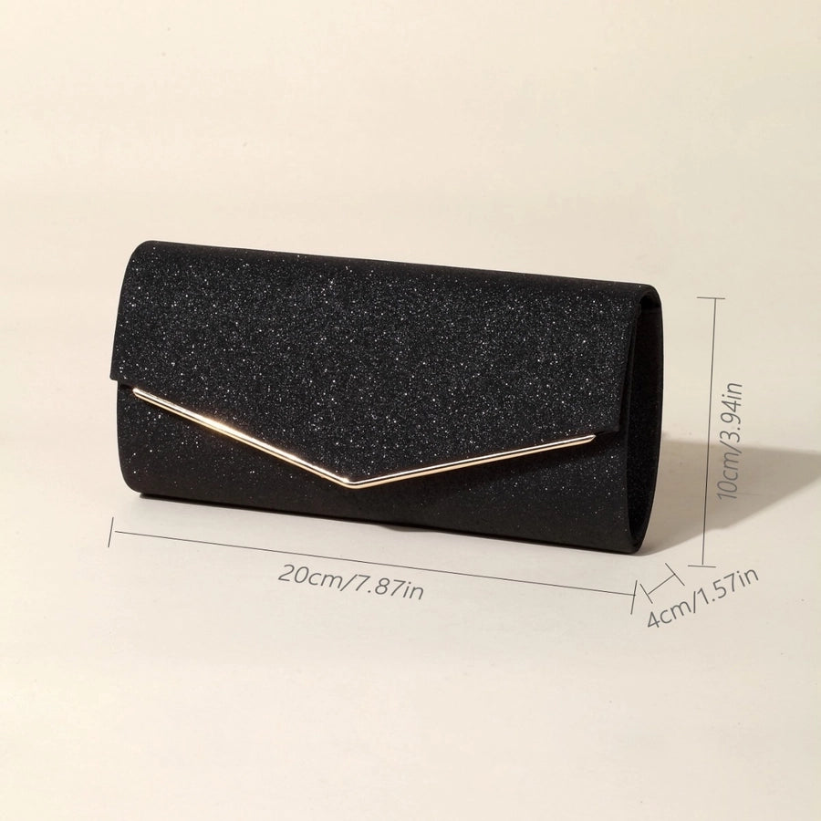 new    style women's evening bag flash material advanced niche messenger bag