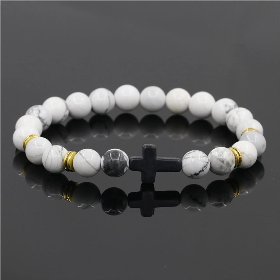 alloy fashion cross bracelet  (red pine) nhyl0582-red-pine