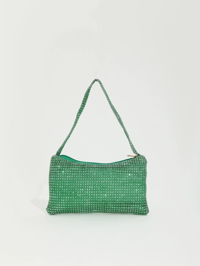 women's plastic solid color classic style square zipper shoulder bag