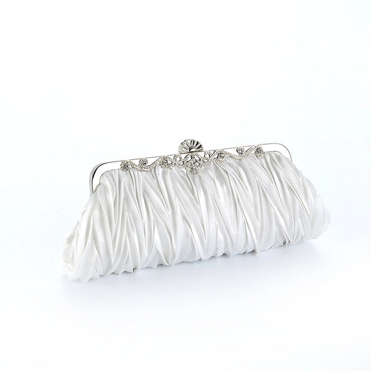 White Red Wine Red Oxford Cloth Solid Color Square Evening Bags