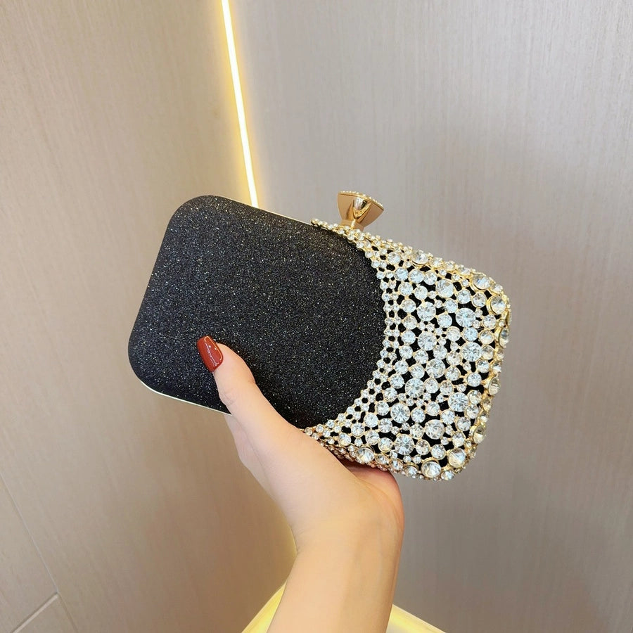 New  ladies party Diamond evening bag dress bag banquet bag clutch messenger bag evening bag