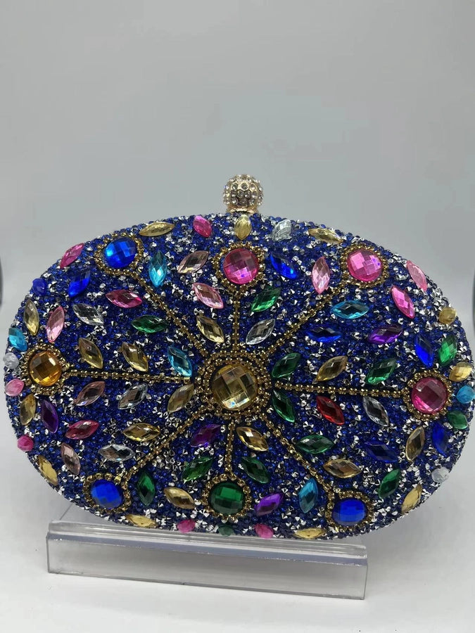 Sunflower Diamond-encrusted Dinner Bag Fashion Banquet Women's Clutch Bag Personality Dress Evening Bag