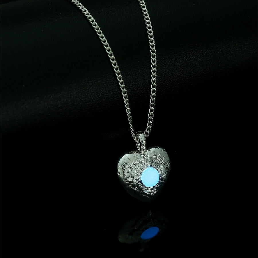 Novelty Simple Style Streetwear Star Moon Heart Shape Zinc alloy  Pendant Necklace