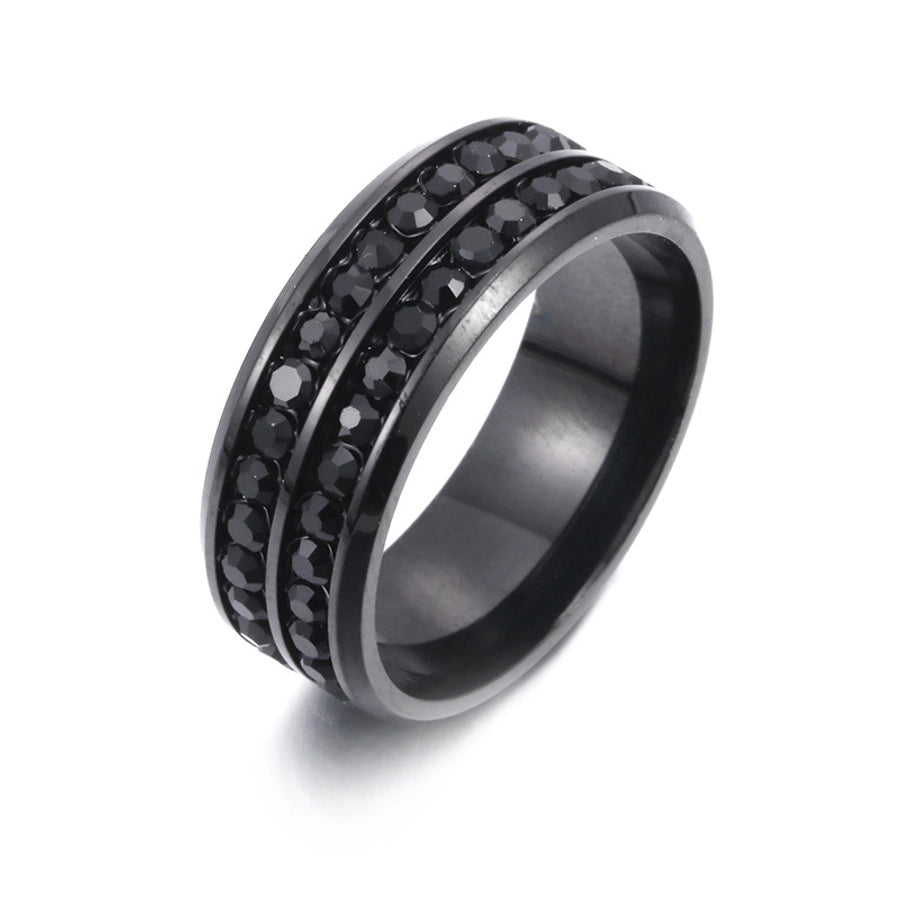 Jewelry Fashion Geometric 201 Stainless Steel Artificial Gemstones Gold Plated