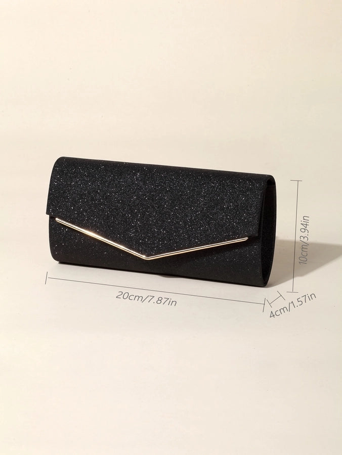 new    style women's evening bag flash material advanced niche messenger bag