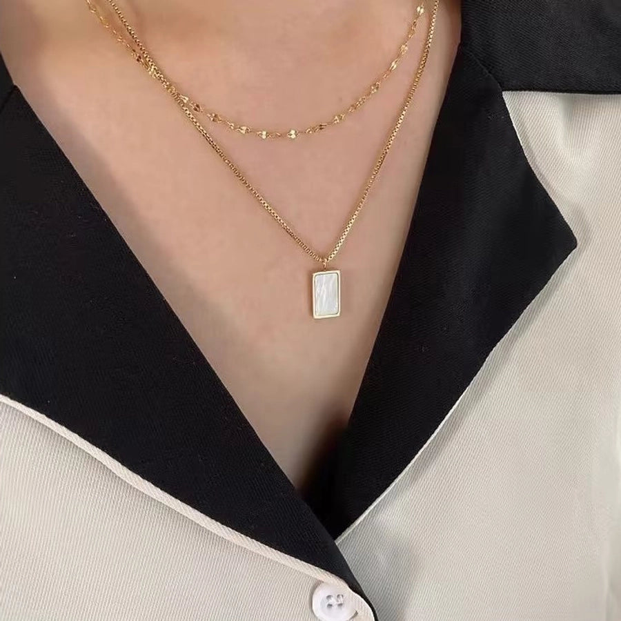 Jewelry Vacation Simple Style IG Style Smiley Face Heart Shape 304 Stainless Steel Acrylic 18K Gold Plated Inlay Pendant Necklace