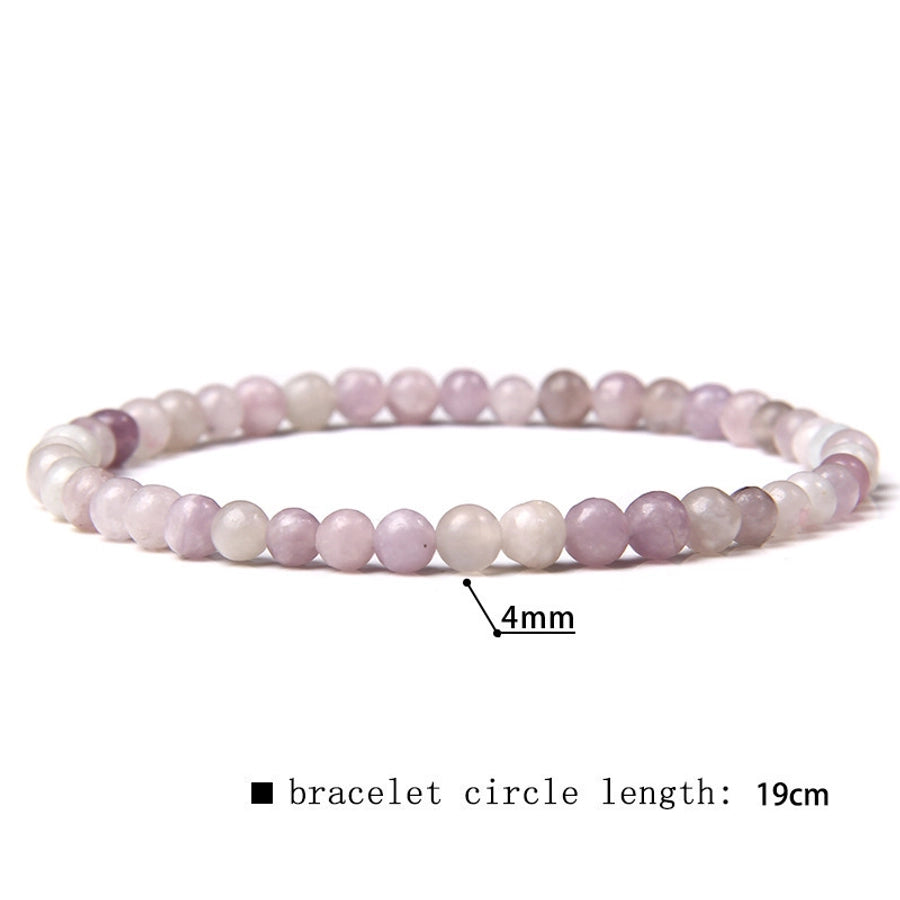 simple style marble natural stone beaded bracelets