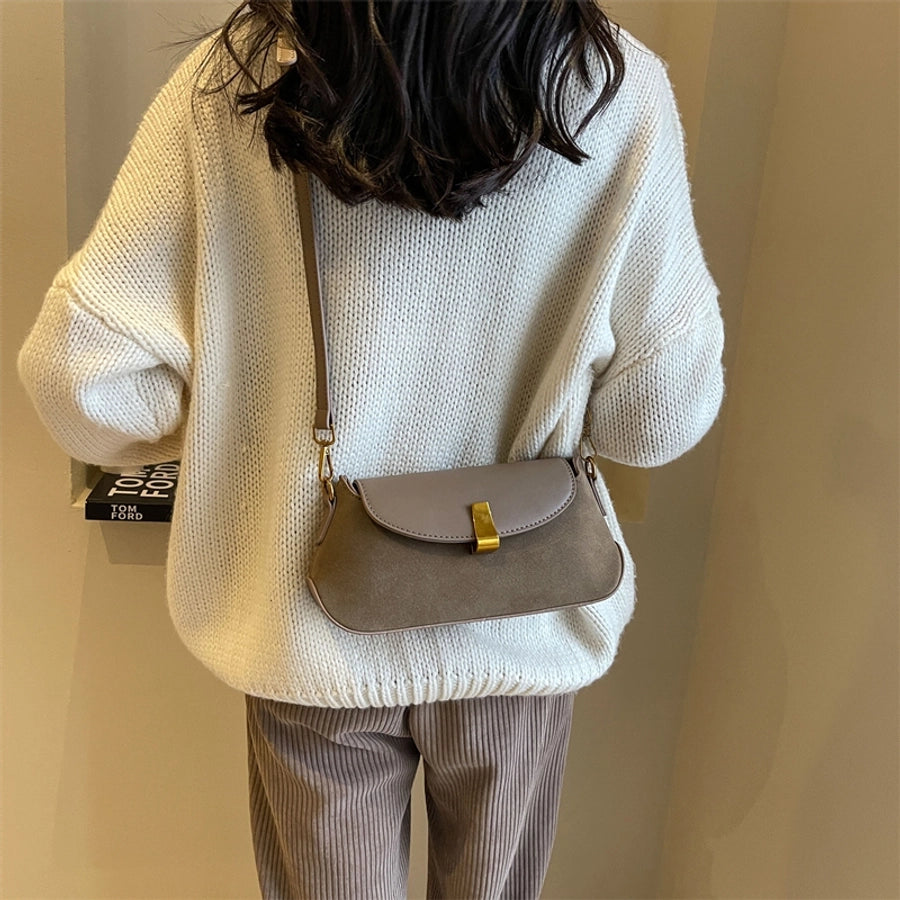 Autumn Winter Retro Bag 2024 New Fashion Underarm Bag Simple Women's Bag Casual Western Style Elegant Messenger Bag