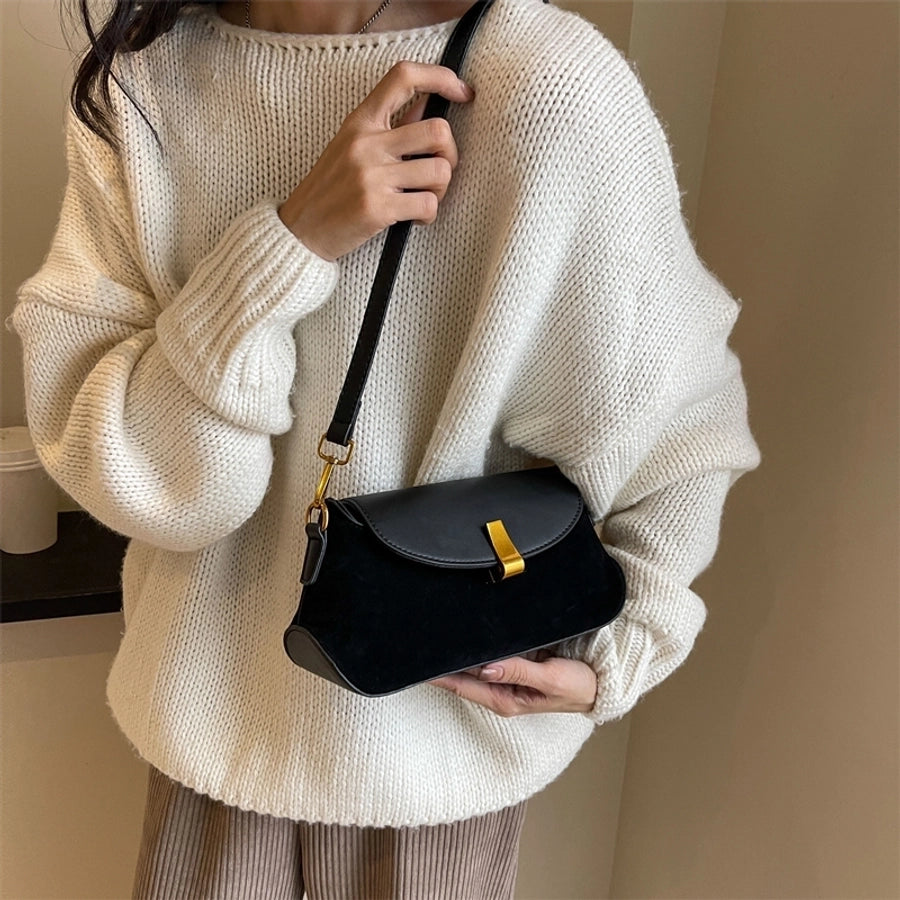 Autumn Winter Retro Bag 2024 New Fashion Underarm Bag Simple Women's Bag Casual Western Style Elegant Messenger Bag