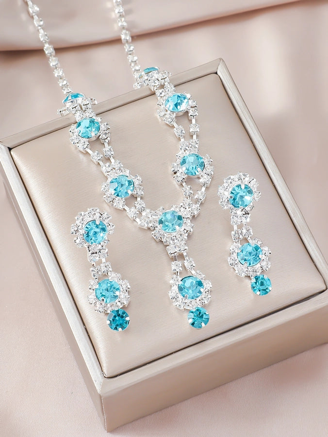 Elegant Luxurious Queen Geometric Alloy Rhinestones Silver Plated Women's