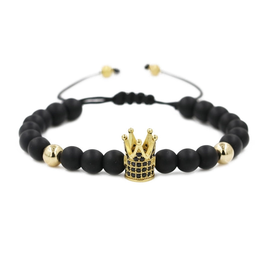 copper fashion bolso cesta bracelet  (white zirconium alloy) nhyl0572-white-zirconium-alloy