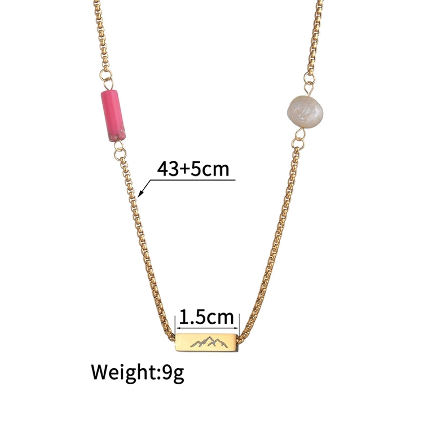 Jewelry Retro Simple Style Sun Heart Shape 304 Stainless Steel 18K Gold Plated Pendant Necklace