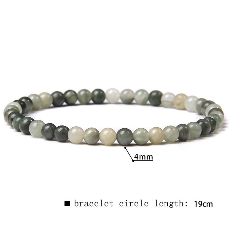 simple style marble natural stone beaded bracelets