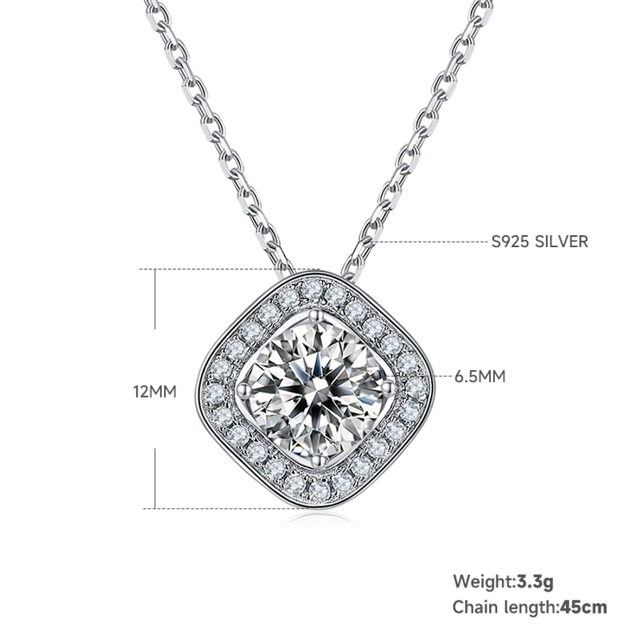 Elegant Princess Sweet Geometric Sterling Silver Inlay Zircon Rhodium Plated Women's Bracelets Earrings Necklace